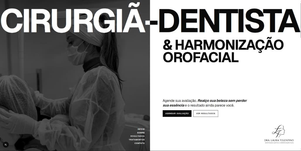 Landing page Dra. Laura Tolentino