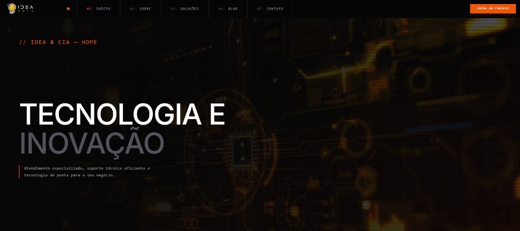 idea & cia — captura da landing